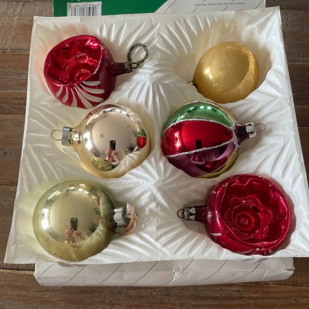 Vintage Glass Ornaments(6)